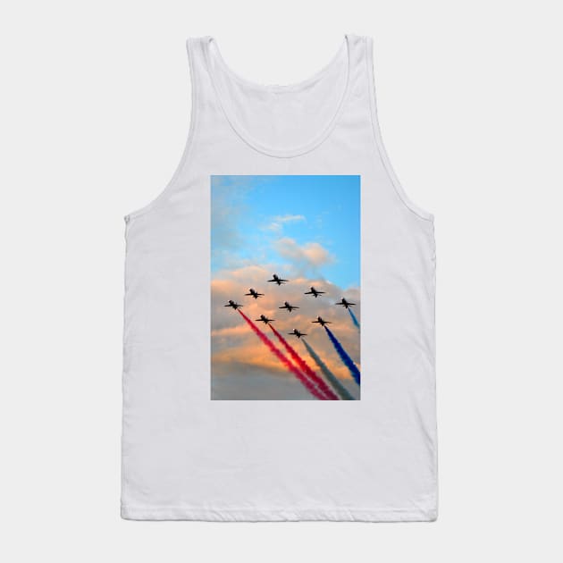 Red Arrows Display Team In Formation Tank Top by Andy Evans Photos